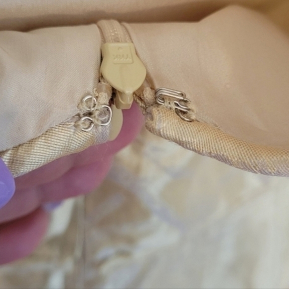 VIVIENNE TAM Linen Silk Champaign Dress Size - Picture 4 of 8